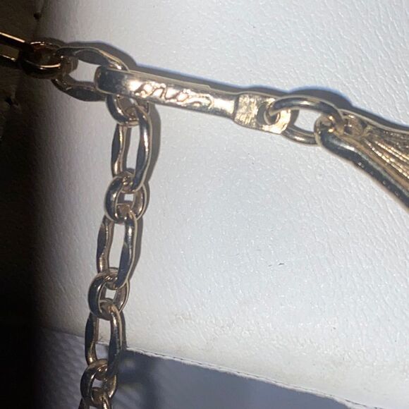 Classic Pegasus Coro Multi-strand Gold Tone Chain Necklace - Picture 6 of 8